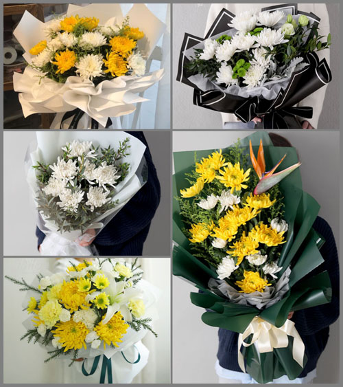 四川成都彭州市濛阳镇青江社区白事花束代送